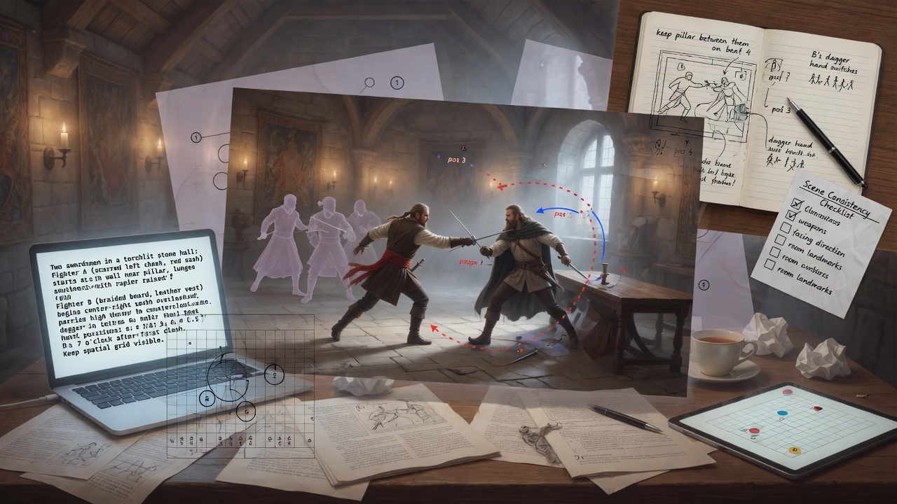 How to Use AI to Choreograph Fight Scenes Without Losing Track of Space