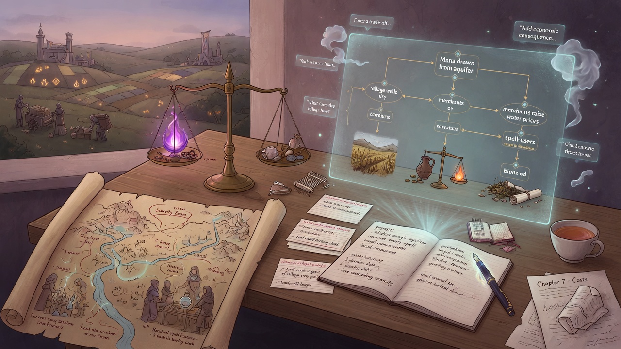 How to Use AI to Design Magic Systems with Real Economic Costs