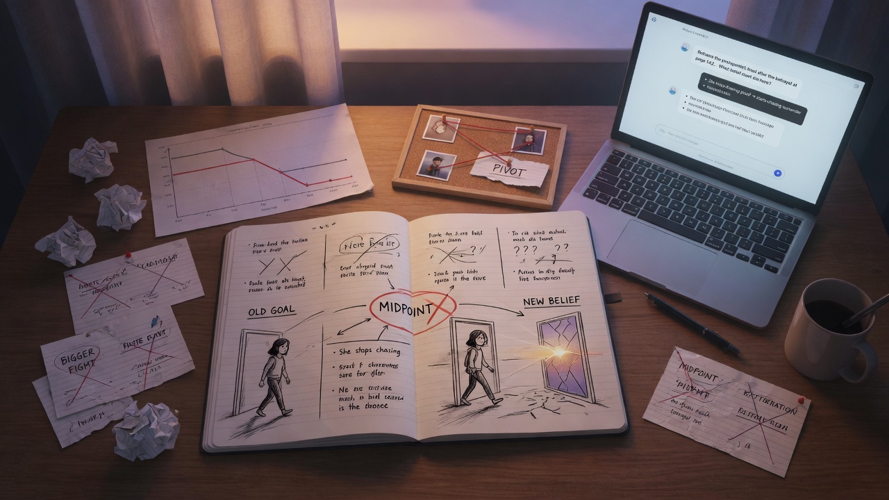 How to Use AI to Find the Midpoint That Actually Reframes Your Story