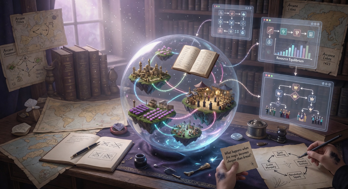 Using AI to Build Magic Systems with Internal Economics