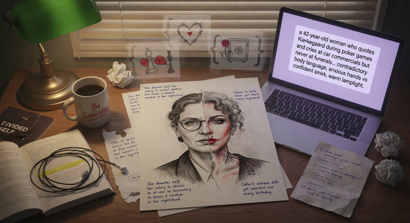 How to Build a Character's Contradictions Using AI Prompts