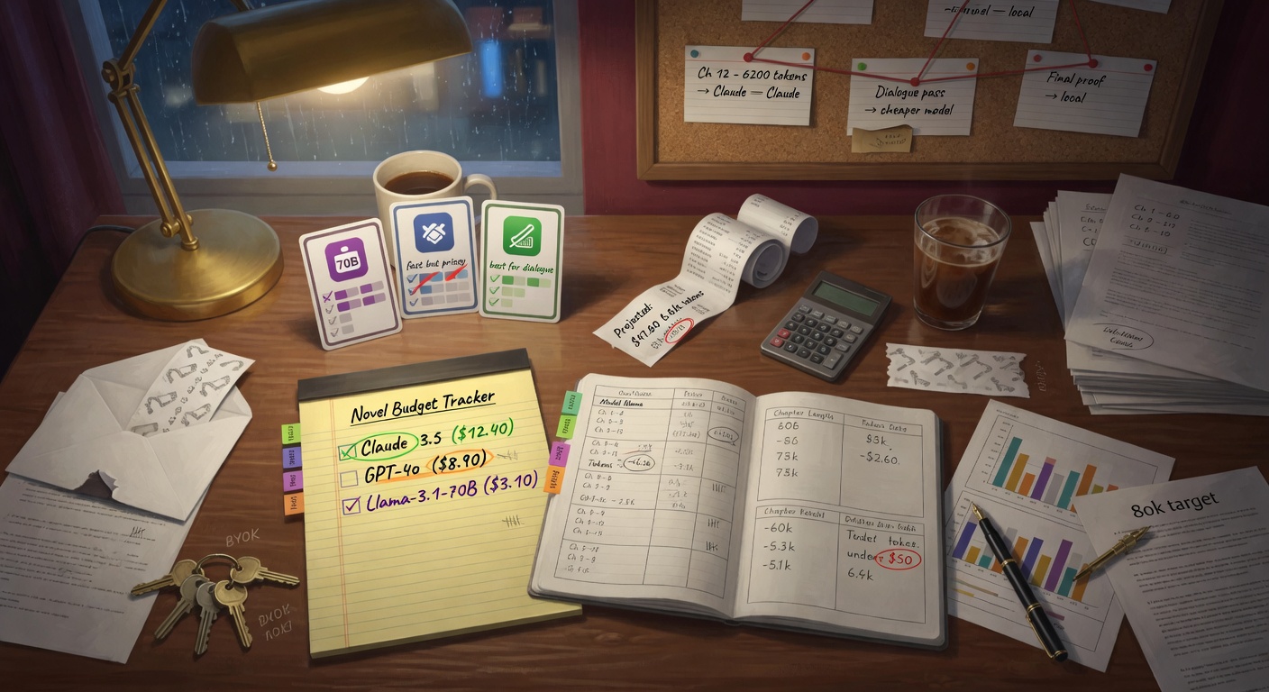 BYOK Cost Control: Budget a Full Novel with API Keys