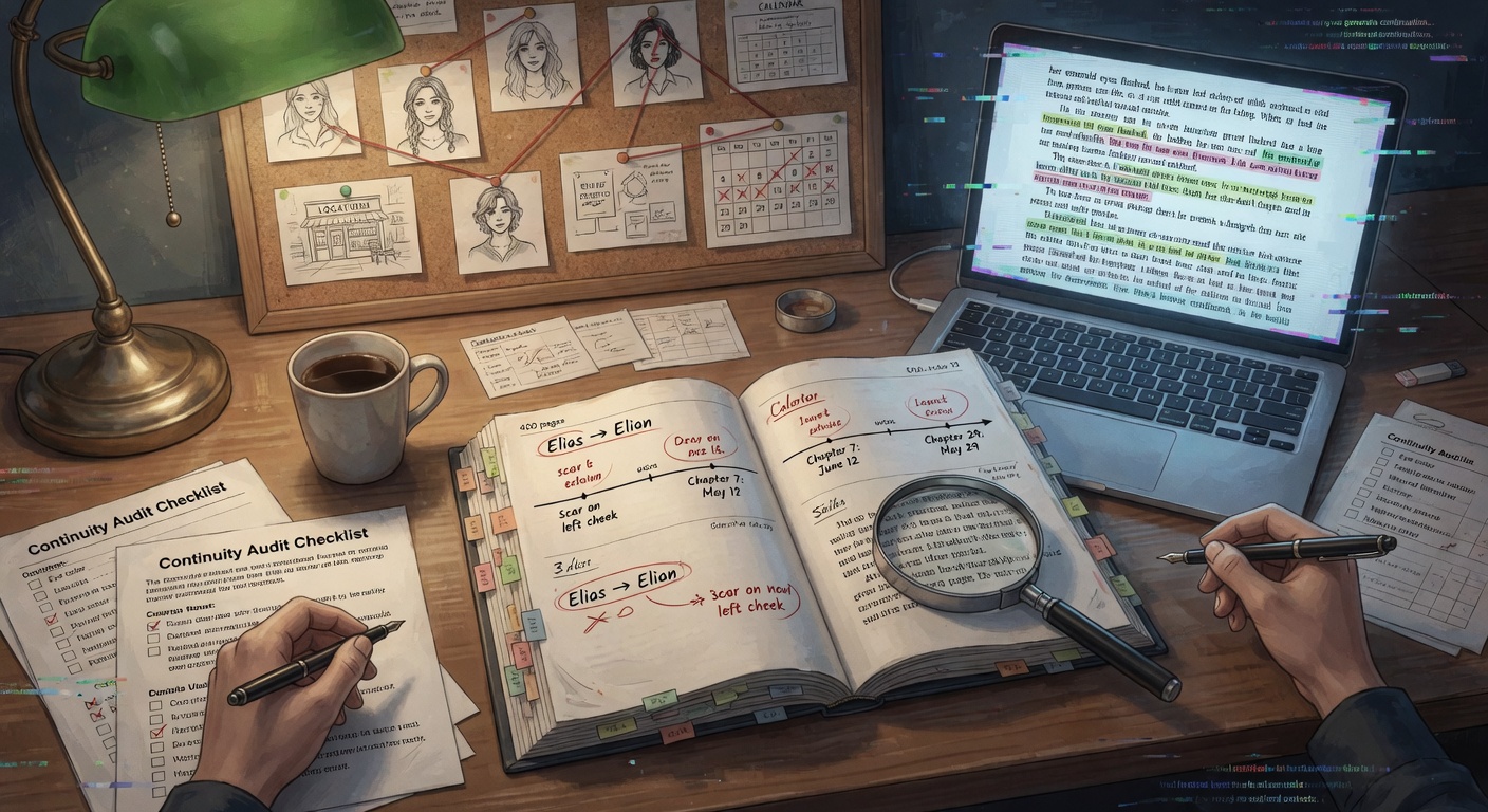 How to Run a Continuity Audit on Your AI-Drafted Novel