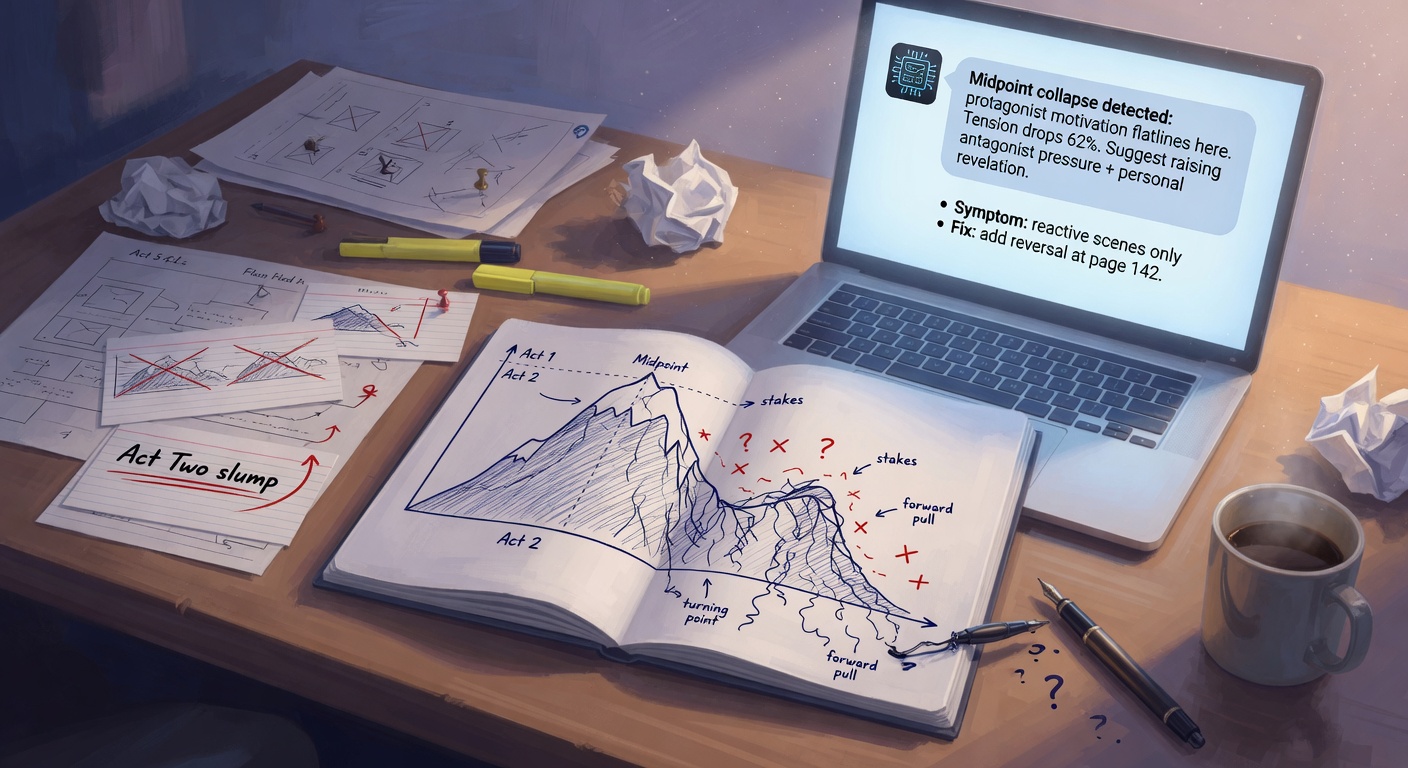 How to Use AI to Diagnose Midpoint Collapse in Your Novel