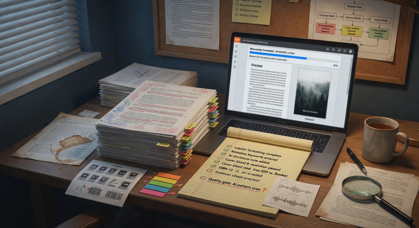 KDP Upload Checklist After an AI-Assisted First Draft