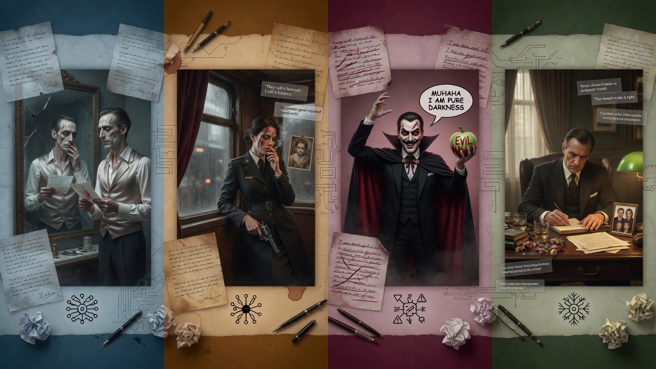 Which AI Model Writes Morally Ambiguous Villains Best